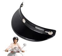 Helmets Sun Shade Protector - Helmets Visor With Three-Clip Design | Vintage Style Helmetts Shield, Motorcycle Sun Visor, Easy Install Helmet Accessories - Motocross Half Face Helmet