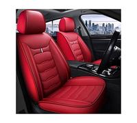 HELMII Car Leather Seat Cover Sets for Mitsubishi Outlander 2013-2023, Front Rear 5 Seats Waterproof Durable Vehicle Seat Protectors Cover Auto Interior Accessories,E/Red