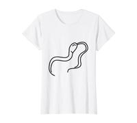 Helminths Parasitic Worms Value Graphic T-Shirt, Women, White, XL