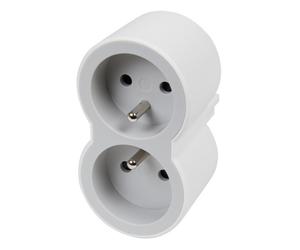 Helmo Splitter 2x2P+Z Front White/Light Grey 049431