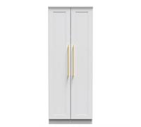 Helmsley 2 Door Wardrobe (Ready Assembled) Ready Assembled 2 U White One Size
