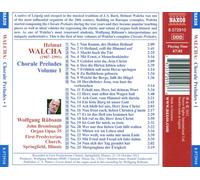HELMUT WALCHA: CHORALE PRELUDES, VOL. 1 NEW CD
