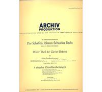Helmut Walcha - IX. FORSCHUNGSBEREICH Das Schaffen Johann Sebastian Bachs SERIE F: WERKE FÜR ORGEL / Helmut Walcha an der Kleinen Orgel von St. Jakobi, Lübeck und an der Schnitger-Orgel in Cappel / ca. 1957 / genähte Klapp-Schrifthülle mit 3 Schriftbeilagen der Aufnahmedaten / ARCHIV PRODUKTION # AP 13037 / Deutsche Pressung / 10" Vinyl Langspiel Schallplatte