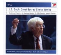 HELMUTH RILLING/BACH C. STUTTGART - JS BACH-GREAT SACRED CHORAL WORKS 10 CD NEW