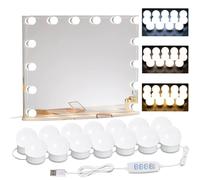HELOIE 22.6ft Led Vanity Mirror Lights with 14 Dimmable LED Bulbs, Indoor Use, Perfect for Vanity, Bathroom and Dressing Mirrors