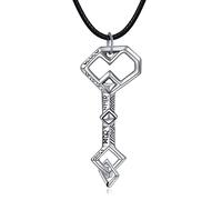 HELORET Lord of The Ring/Arwen Evenstar/Elven Green Tree Leaf/Thorin Oakenshield Necklace Lord of The Ring Pendant Necklace with Cubic Zirconia,Elvish Jewelry for Women, Stainless Steel, Cubic