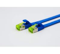 Helos Ultra Flat Patch Cable U/FTP Cat 6a 7.5 m Blue