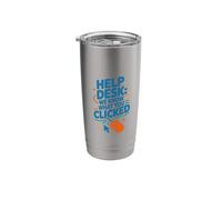 Help Desk We Know What You Clicked, Helpline Personnel Tech Stainless Steel Insulated Tumbler