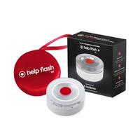 HELP FLASH - IoT + Emergency Light V16 with Geolocation + Red Neoprene Case, Required in 2026, Connected with DGT 3.0, V-16 Signal, Location Notice, Data Plan Included, Higher Visibility