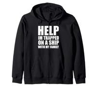 Help Im Trapped On A Ship With My Family Matching Trip Zip Hoodie