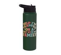 Help I'm Trapped On A Ship with My Family Stainless Steel Insulated Water Bottle