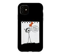 Help! I'm Under A Tack! Fun Saying Sarcastic Cartoon Novelty Case for iPhone 11