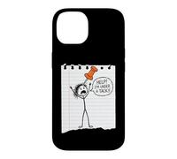Help! I'm Under A Tack! Fun Saying Sarcastic Cartoon Novelty Case for iPhone 14