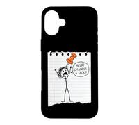 Help! I'm Under A Tack! Fun Saying Sarcastic Cartoon Novelty Case for iPhone 16 Plus