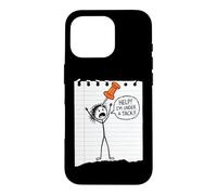 Help! I'm Under A Tack! Fun Saying Sarcastic Cartoon Novelty Case for iPhone 16 Pro