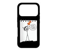 Help! I'm Under A Tack! Fun Saying Sarcastic Cartoon Novelty Case for iPhone 17 Pro