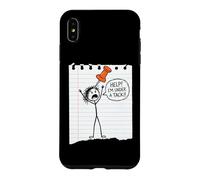 Help! I'm Under A Tack! Fun Saying Sarcastic Cartoon Novelty Case for iPhone XS Max