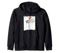 Help! I'm Under A Tack! Fun Saying Sarcastic Cartoon Novelty Zip Hoodie