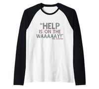 Help is on the waaaaay! -Mrs. Doubtfire Raglan Baseball Tee