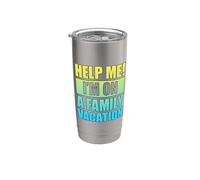 Help Me I'm On A Family Vacation Stainless Steel Insulated Tumbler
