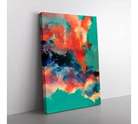 Help Myself Abstract Canvas Print for Living Room Bedroom Home Office Décor, Wall Art Picture Ready to Hang, 76x50 cm (30x20 Inch) CAN3020-V1022-CK-2422