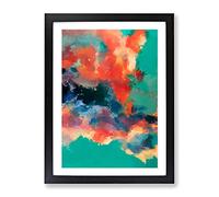 Help Myself Abstract Framed Print for Living Room Bedroom Home Office Décor, Wall Art Picture Ready to Hang, Black A4 Frame (34 x 25 cm)