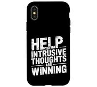 Help The Intrusive Thoughts Are Winning Overthinking - Case for iPhone X/XS
