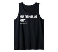 Help the Poor and Needy Bible Verse Quote Statement Tank Top