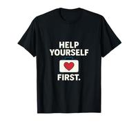 Help Yourself First Mental Health Aid Kit Red White Blue T-Shirt