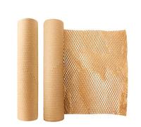 helpers lab Ready Roll Packaging Paper 12'' x 33' Honeycomb Cushioning Wrap Perforated-Packing 1 Rolls Honeycomb Wrap Roll Packing Honeycomb for Packing & Moving void fill paper