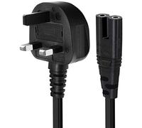 helpers lab Replacement Power Cable UK Wall Cord 5Ft(1.5M) for PS4 Slim and Xbox One S/X -Black