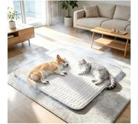 Helpforpaws Cooling Mat, Helpforpaws - The Ultimate Cooling Pet Mat Breathable Self Cooling Pad for Crates Sofas & Summer Garden Relaxation - More Coolness for Your Dog (Gray, 100cm x 70cm)