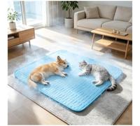 Helpforpaws Cooling Mat, Helpforpaws - The Ultimate Cooling Pet Mat Breathable Self Cooling Pad for Crates Sofas & Summer Garden Relaxation - More Coolness for Your Dog (Blue, 150cm x 100cm)