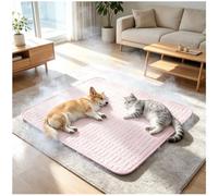 Helpforpaws Cooling Mat, Helpforpaws - The Ultimate Cooling Pet Mat Breathable Self Cooling Pad for Crates Sofas & Summer Garden Relaxation - More Coolness for Your Dog (Pink, 100cm x 70cm)