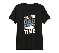 Helpful Dad Enjoying His Coding Time Programmer Premium T-Shirt