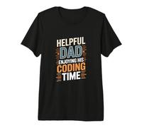 Helpful Dad Enjoying His Coding Time Programmer Premium T-Shirt
