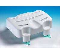Helping Hand Company Kingfisher Bath Seat. Lightweight White Plastic Bath Seat with Suction Cup Feet. 6” (150mm) high, 200kg/31 stone Weight Limit