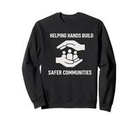 Helping Hands Build Safer Community | Human Rights Day Gift Sweatshirt