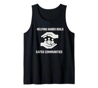 Helping Hands Build Safer Community | Human Rights Day Gift Tank Top