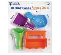 Helping Hands Sensory Scoops, 4 Pieces, Ages 3+, fine Motor Skills Toys for Children, Toddler Water and Sand Play Set