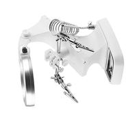 Helping Hands Soldering Station Soldering Magnifying Glass 22×20×11 Multi Functional Welding Led Magnifier Magnifying Glass Soldering 360 Rotation Repair Tool