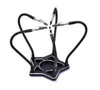 Helping Hands Soldering Station, Third Hand Soldering Tool 5 Flexible Arms Solder Helping Clamps, Metal Base for Electronic Repair Jewelry Crafts