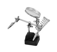 Helping Hands with 5x Magnifying Glass, Adjustable Soldering Stand with 2 Flexible Arms & Alligator Clips, Heavy-Duty Base for Electronics Repair, Jewellery Making, Modelling and Craft Hobbies