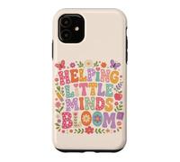 Helping Little Minds Bloom Teacher Floral Butterfly Apple Case for iPhone 11