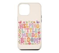 Helping Little Minds Bloom Teacher Floral Butterfly Apple Case for iPhone 12 Pro Max