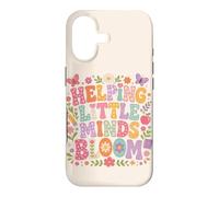 Helping Little Minds Bloom Teacher Floral Butterfly Apple Case for iPhone 17
