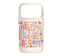 Helping Little Minds Bloom Teacher Floral Butterfly Apple Case for iPhone 17 Pro