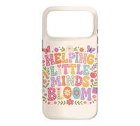 Helping Little Minds Bloom Teacher Floral Butterfly Apple Case for iPhone 17 Pro Max