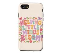 Helping Little Minds Bloom Teacher Floral Butterfly Apple Case for iPhone SE (2020) / 7/8