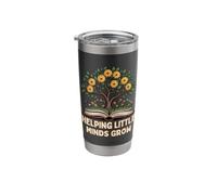 Helping Little Minds Grow Book Tree Teacher Stainless Steel Insulated Tumbler